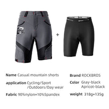 Load image into Gallery viewer, ROCKBROS 4D Women&#39;s Men&#39;s Shorts 2 In 1
