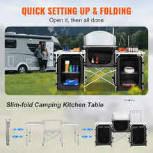 Load image into Gallery viewer, VEVOR Camping Kitchen Table,
