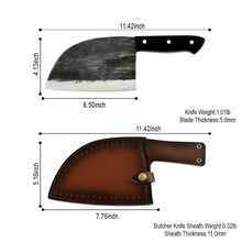 Load image into Gallery viewer, Forged Bone Knives Butcher Knife
