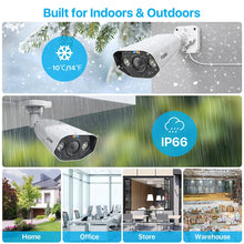 Load image into Gallery viewer, ZOSI 8CH POE Video Surveillance Kit 4K 8MP 5MP Super HD Outdoor IP Cameras AI
