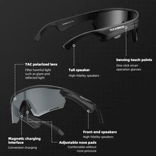 Load image into Gallery viewer, ROCKBROS Polarized Glasses Wireless Bluetooth 5.2 Sunglasses
