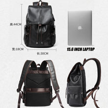 Load image into Gallery viewer, Leather Men Backpack, Vintage 15.6 inch Laptop
