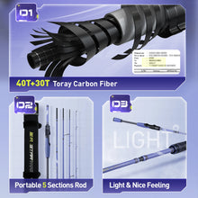 Load image into Gallery viewer, HANDING Star Trails Portable Fishing Rod 45cm
