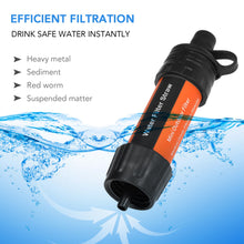 Load image into Gallery viewer, Outdoor Survival Water Purifier Water Filter Straw
