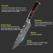 Load image into Gallery viewer, 7CR17 Japanese Kitchen Knives Set
