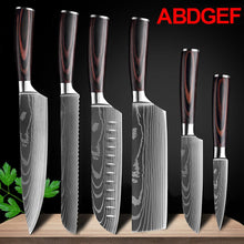 Load image into Gallery viewer, 7CR17 Japanese Kitchen Knives Set
