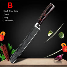 Load image into Gallery viewer, 7CR17 Japanese Kitchen Knives Set
