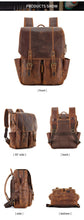 Load image into Gallery viewer, JOYIR Crazy Horse Leather Mans Backpack
