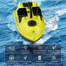 Load image into Gallery viewer, GPS Fishing Bait Boat 3 Bait Containers Automatic Fixed Speed Cruise Remote Control Fishing Finder 400-500M Range Bait Boat
