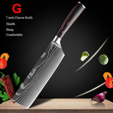 Load image into Gallery viewer, 7CR17 Japanese Kitchen Knives Set
