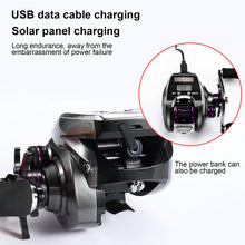 Load image into Gallery viewer, 18+1BB 8.0:1Speed Ratio Digital Display Water Drop Wheel Electronic Fishing Reel Counter Baitcasting Reel Sea Fishing Accessory
