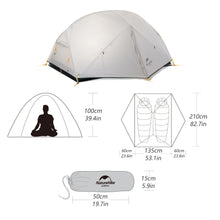 Load image into Gallery viewer, Naturehike Camping Tent 2 Person Mongar Ultralight
