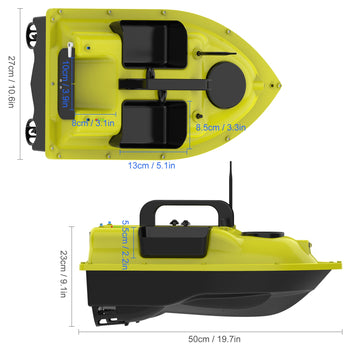 GPS Fishing Bait Boat 3 Bait Containers