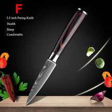 Load image into Gallery viewer, 7CR17 Japanese Kitchen Knives Set
