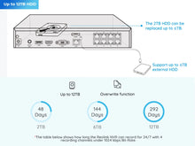 Load image into Gallery viewer, Reolink 8CH 4K Security Camera System 8MP IP Cameras Kit
