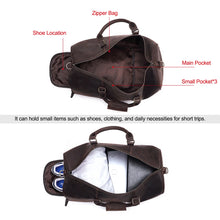 Load image into Gallery viewer, JOYIR Genuine Leather Large Duffel Bag
