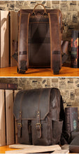 Load image into Gallery viewer, JOYIR Crazy Horse Leather Mans Backpack
