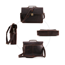 Load image into Gallery viewer, JOYIR Crazy Horse Genuine Leather Men&#39;s Briefcase
