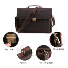 Load image into Gallery viewer, JOYIR Crazy Horse Genuine Leather Men&#39;s Briefcase
