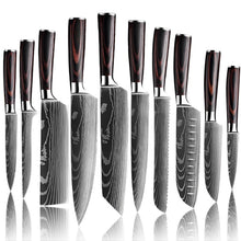 Load image into Gallery viewer, 7CR17 Japanese Kitchen Knives Set
