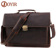 Load image into Gallery viewer, JOYIR Crazy Horse Genuine Leather Men&#39;s Briefcase
