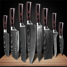 Load image into Gallery viewer, 7CR17 Japanese Kitchen Knives Set
