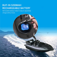 Load image into Gallery viewer, GPS Fishing Bait Boat 3 Bait Containers Automatic Fixed Speed Cruise Remote Control Fishing Finder 400-500M Range Bait Boat
