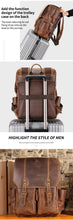 Load image into Gallery viewer, JOYIR Crazy Horse Leather Mans Backpack
