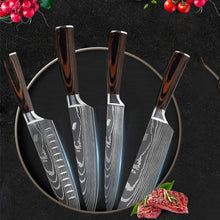 Load image into Gallery viewer, 7CR17 Japanese Kitchen Knives Set
