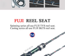 Load image into Gallery viewer, KUYING Teton 1.75m 5&#39;10&quot; 1.8m 6&#39;0&quot; Carbon Spinning Fishing Rod
