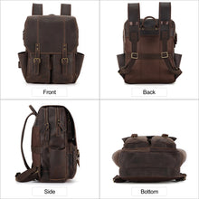 Load image into Gallery viewer, JOYIR Crazy Horse Leather Mans Backpack
