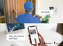 Load image into Gallery viewer, Reolink Duo 2 WiFi Camera 4K Dual Lens Outdoor Security Camera CCTV 8MP IP Cam Smart Detection Home Video Security Protection
