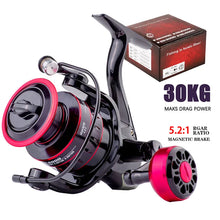 Load image into Gallery viewer, New Max Drag 30KG Right/left Inter-Changeable Handle Spool Fishing Reel
