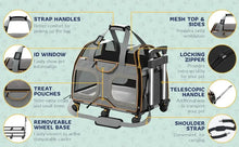 Load image into Gallery viewer, Katziela Rolling Pet Carrier - Airline
