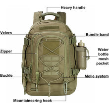 Load image into Gallery viewer, 60L Male Travel Tactical backpack Large
