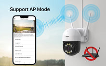 Load image into Gallery viewer, ZOSI Wifi PTZ Camera 2MP/3MP/4MP Starlight Night Vison Surveillance Outdoor IP Camera 2-Way Audio AI Human Detect Wireless Cam
