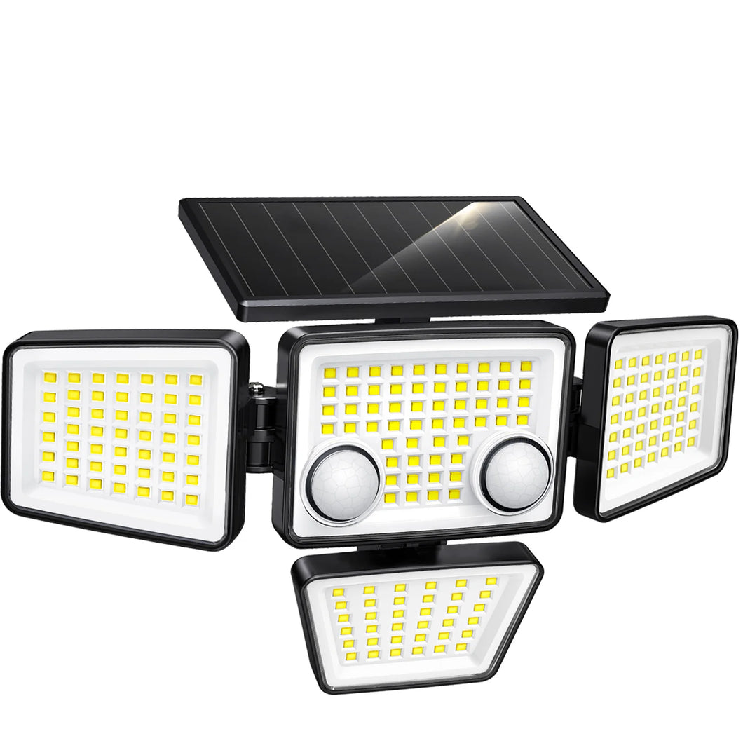 Solar Outdoor Lights - 3000LM 188 LED Motion Sensor Lights Solar Flood Security Lights for Backyard Yard Patio