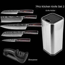 Load image into Gallery viewer, 1-10Pcs Chef Knife For kitchen Damascus Santoku Kitchen Knives Set
