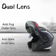 Load image into Gallery viewer, Personalised Dual Lens Flip Up Motocross Helmet
