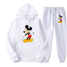 Load image into Gallery viewer, Mickey Mouse Cartoon Anime Women Sweatshirt Sweatpants Set New Fashion Men Pullover Pants Suit Autumn Couple Hoodie Pant Sets
