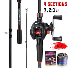 Load image into Gallery viewer, Sougayilang Fishing Rod Reel Combo 1.8~2.1m Carbon Fiber
