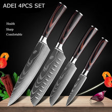 Load image into Gallery viewer, 1-10Pcs Chef Knife For kitchen Damascus Santoku Kitchen Knives Set
