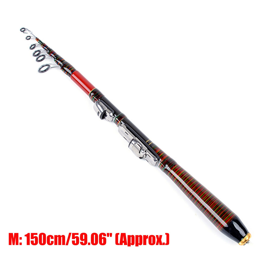 Fishing Rod Compact Ultralight Wide Application Collapsible Freshwater Saltwater Travel Fishing Pole Fishing Equipment