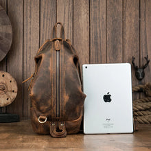 Load image into Gallery viewer, New Handmade Genuine Leather Chest Bag Men
