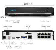 Load image into Gallery viewer, Reolink 8CH 4K Security Camera System 8MP IP Cameras Kit
