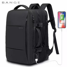 Load image into Gallery viewer, BANGE Travel Backpack Men Business Backpack School Expandable USB Bag
