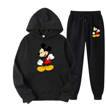 Load image into Gallery viewer, Mickey Mouse Cartoon Anime Women Sweatshirt Sweatpants Set New Fashion Men Pullover Pants Suit Autumn Couple Hoodie Pant Sets
