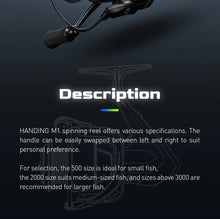 Load image into Gallery viewer, HANDING M1 Spinning Reel Graphite Reel,
