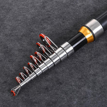 Load image into Gallery viewer, Telescopic Fishing Rod Portable Sea Spinning Rod Ultralight Carbon Fiber Lure Carp Feeder Rod Spinning Casting Fishing Rod Pesca
