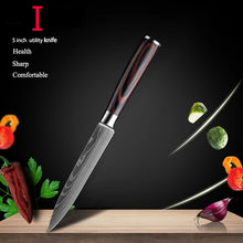 Load image into Gallery viewer, 1-10Pcs Chef Knife For kitchen Damascus Santoku Kitchen Knives Set
